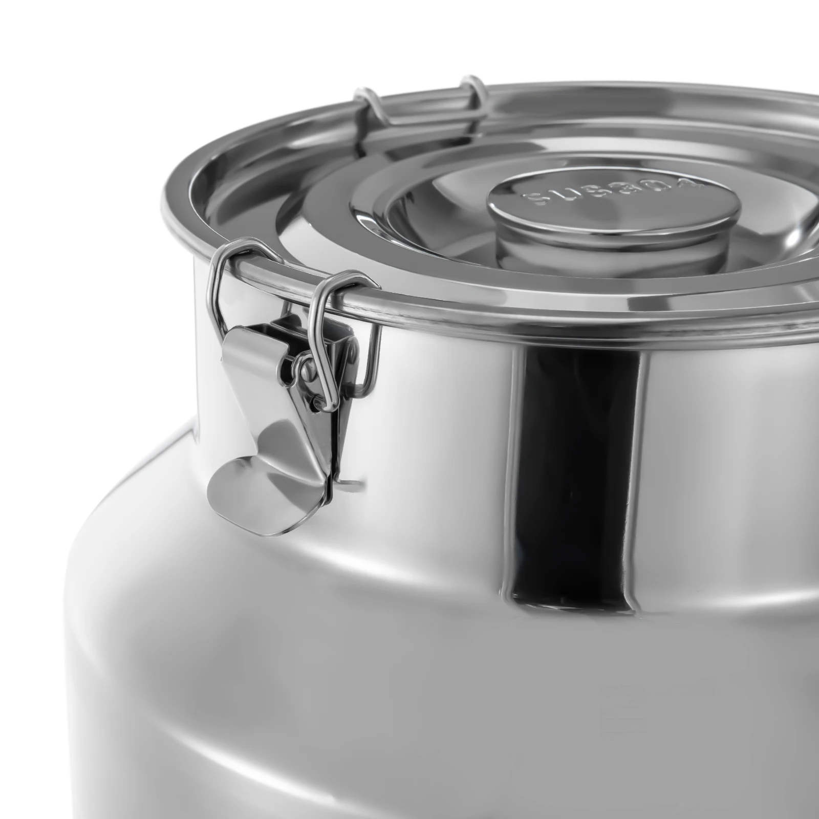 Stainless Steel Milk Can Wine Pail Boiler Tote Jug Lid 9.25 Gallon W/ Faucet 35L