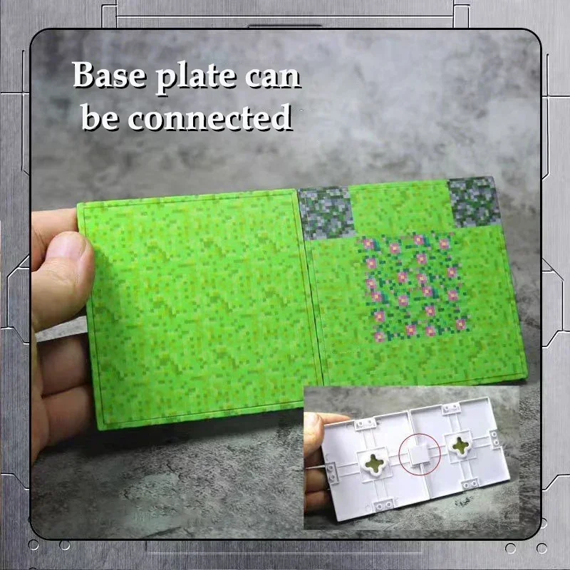 Magnetic Base Plate Match Mine World Building Blocks Toys for Boys and Girls 3+ DIY Children Toy