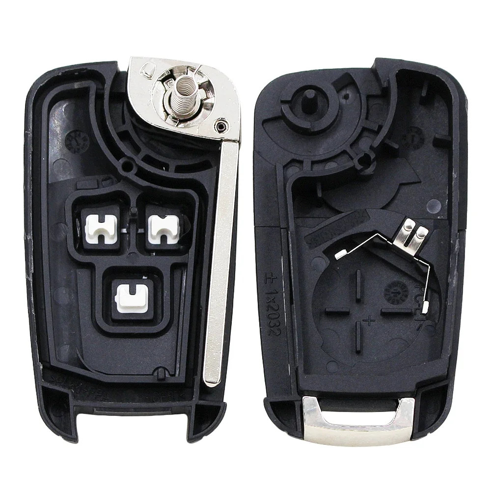 3 Button Flip Folding Key Shell Case Fob For Chevrolet Aveo Cruze Uncut Blade 8/10/20/30/40PCS/LOT key case,car key shell,key shell