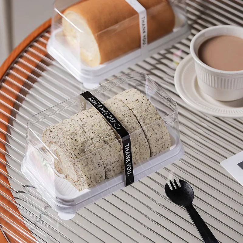 50Pack Transparent Swiss Roll and Dessert Cake Boxes, Clear Plastic Cookie and Muffin D... - SKU DCB01749 - UGI Packaging