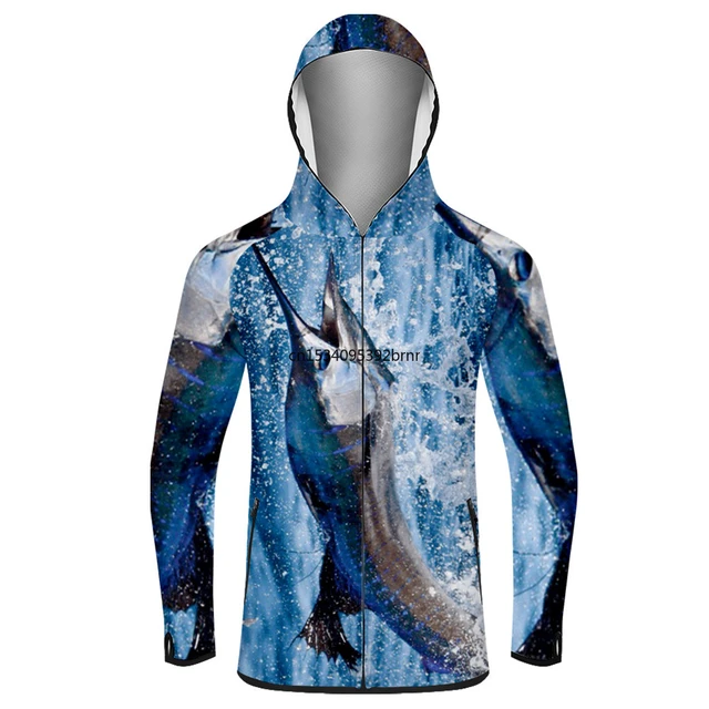 Sublimation Fishing Wear Digital Printing Shirts Outdoors UV Protection  With Hoodie Waterproof Fishing Hoodie - AliExpress