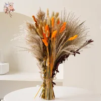 70 Pieces Natural Pampas Decoration Dried Flowers Bouquet