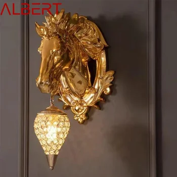 Gold Horse Wall Lamp 1