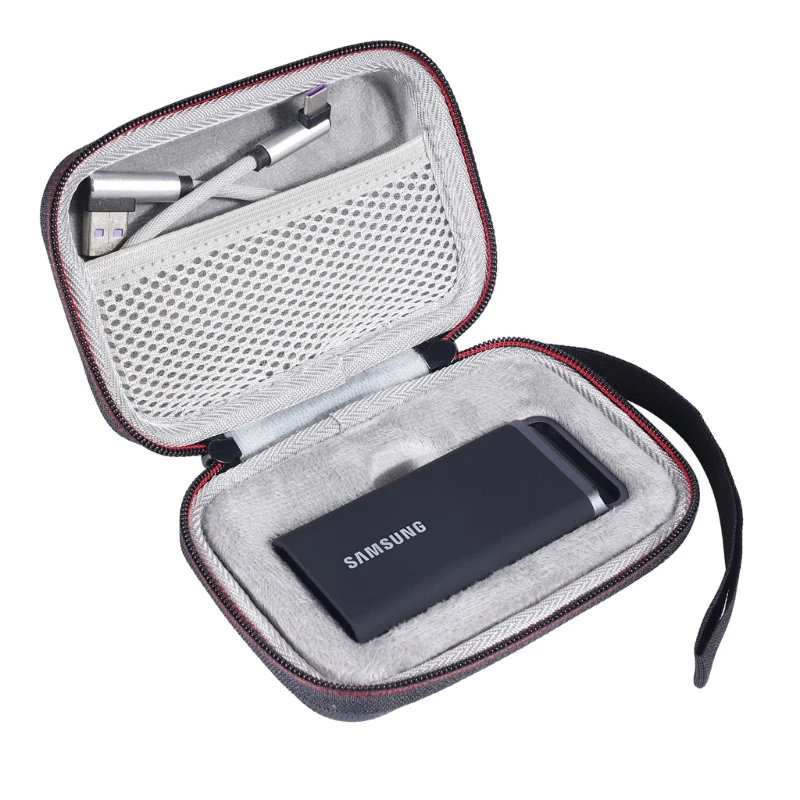 Borsa Da Viaggio Zoprore Hard Eva Custodia Da Trasporto Per Samsung T5 Evo Ssd Portatile 2Tb 4Tb 8Tb Usb 3.2 Gen 1 Unità A Stato Solido Esterna