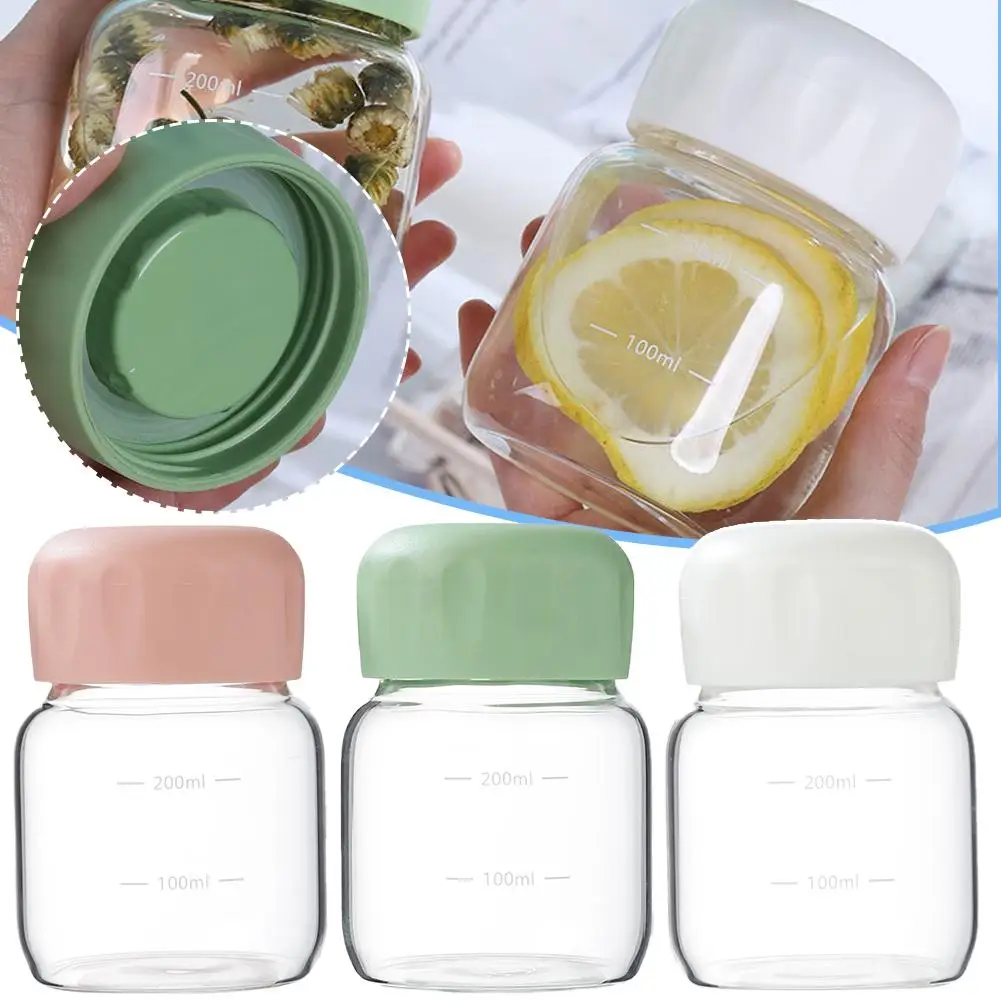 Small Fat Glass Water Cup Mini Portable Water Cup Coffee Cute Milk Travel Fat Big Belly G3W4