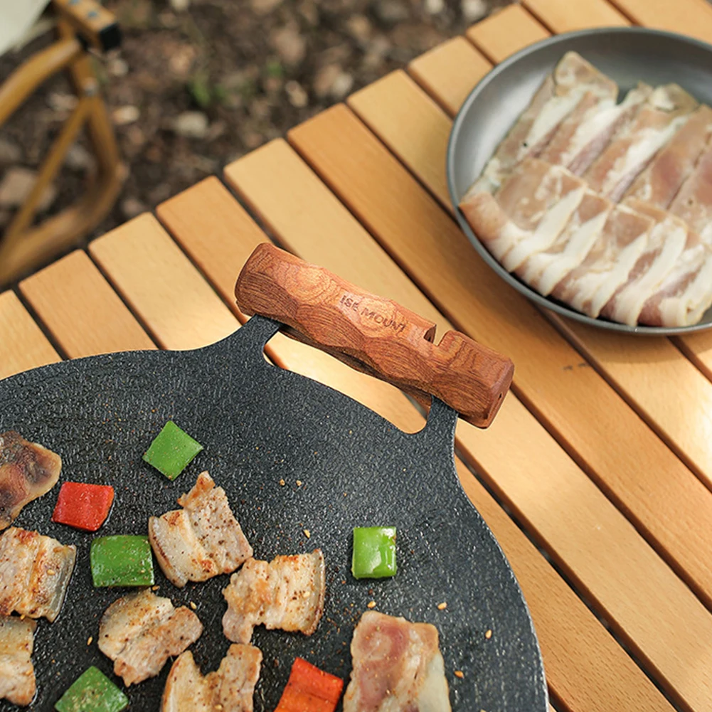 Wooden Heat Resistant Pan Handle Holder for Outdoor Camping