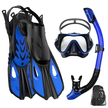 Mask Fin Snorkel Set Snorkel Gear for Adult 1