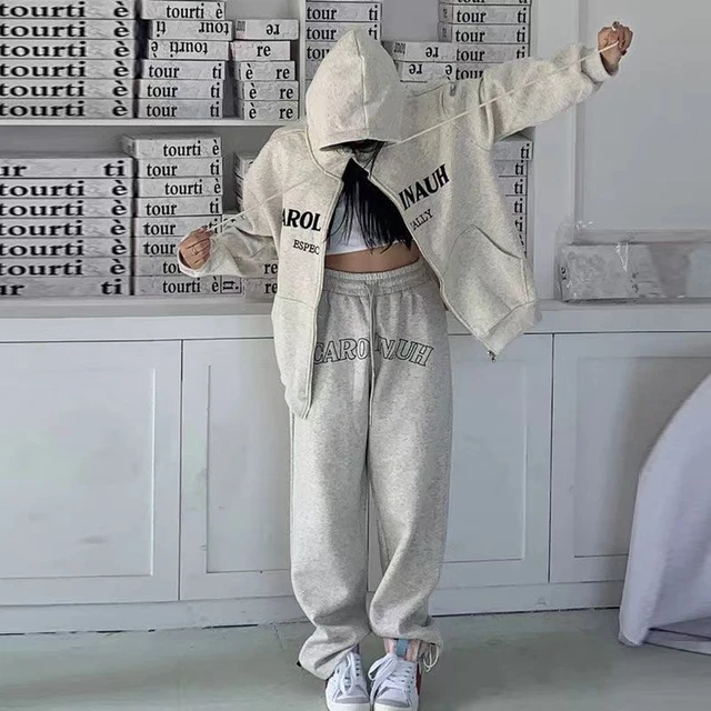 HOUZHOU Vintage Baggy Sweatpants Jogging Women Hippie Y2k Streetwear Korean  Fashion Pants High Waist Harajuku Trousers Kpop - AliExpress