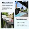 6.5x12FT Hardtop Grill Gazebo All-Weather BBQ Shelter with Side Shelves Ceiling Hooks Galvanized Steel Frame Outdoor Parties 4