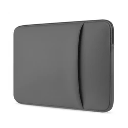 Sleek and Stylish Laptop Sleeve - Protective Case for 13-15.6 Inch Laptops in Black and Grey. (Grey)