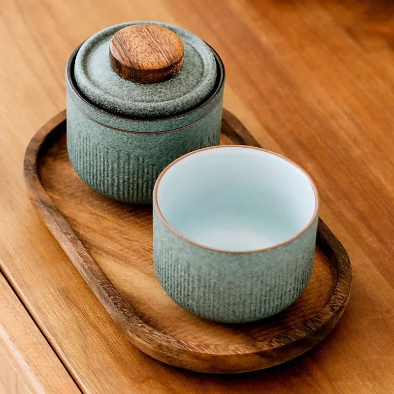Travel Tea Set Outdoor Vehicle Quick Cup One Pot Two Cup Mini Carrying Case Filter Tea Shockproof Fulfillment Organizer