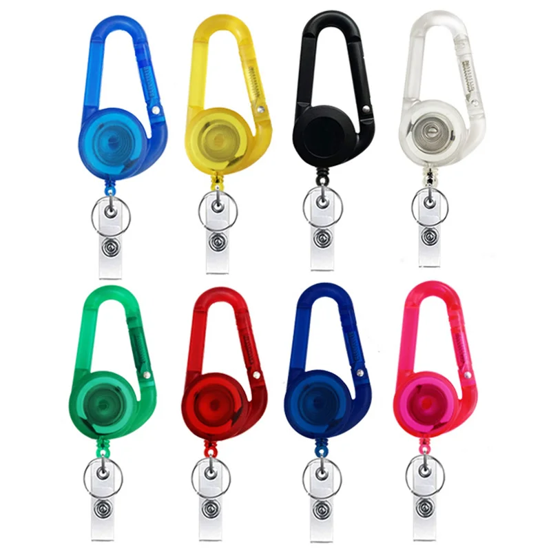 200Pcs Creative Retractable Nurse Badge Reel Clip Badge Holder Students Doctor Id Card Holder Keychain High Quality