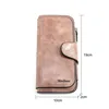 Women's Wallet Made of Leather Wallets Three Fold VINTAGE Womens Purses Mobile Phone Purse Female Coin Purse Carteira Feminina 6