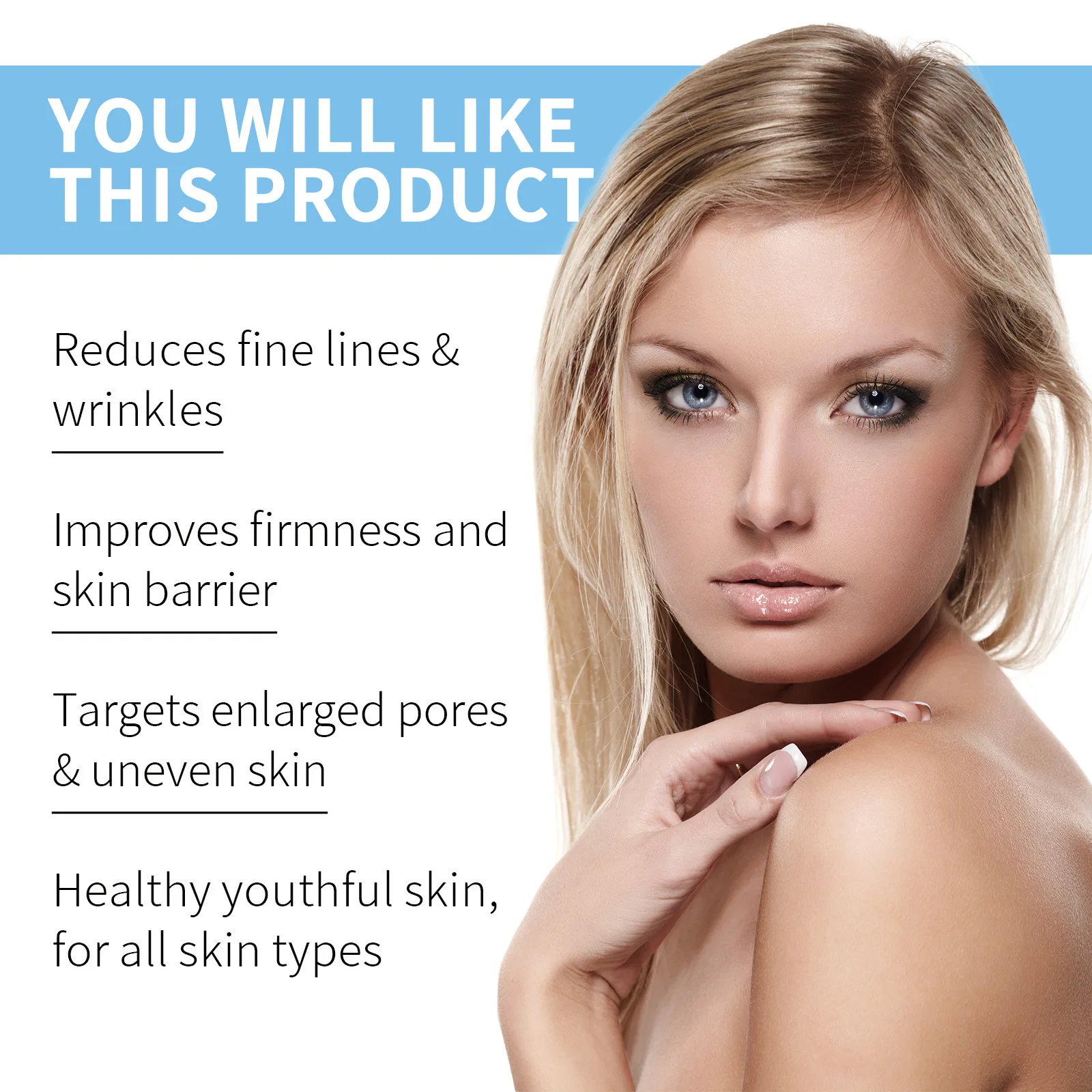 Copper Peptide Serum Anti Aging Fade Fine Lines Pore Shrinking Smoothing Firming Hydrating Hyaluronic Acid Moisturizing Essence 5