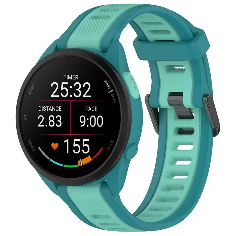 Two-Tone Silicone Watch Band, Multiple Sizes - Universal Fit