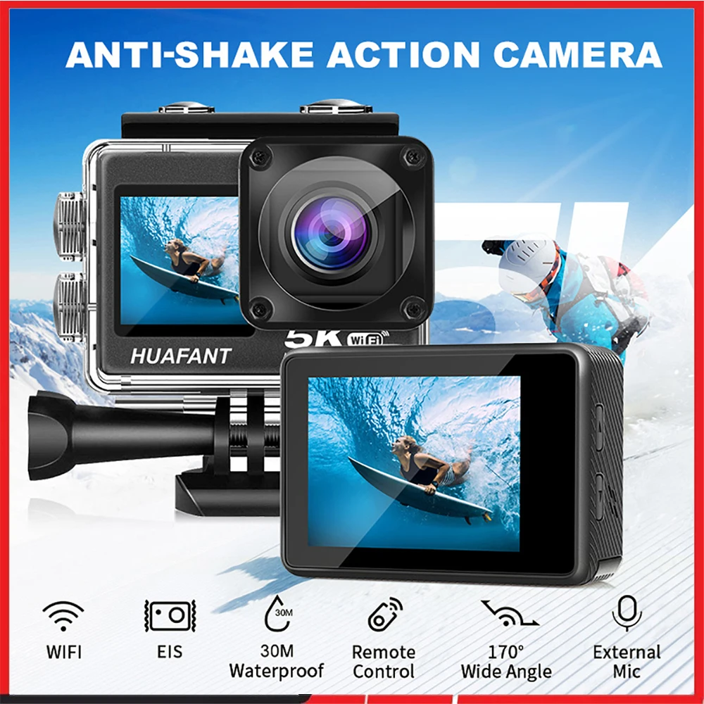 Amazon Apexcam 4k 20mp Wifi Action Camera Underwater Cameras
