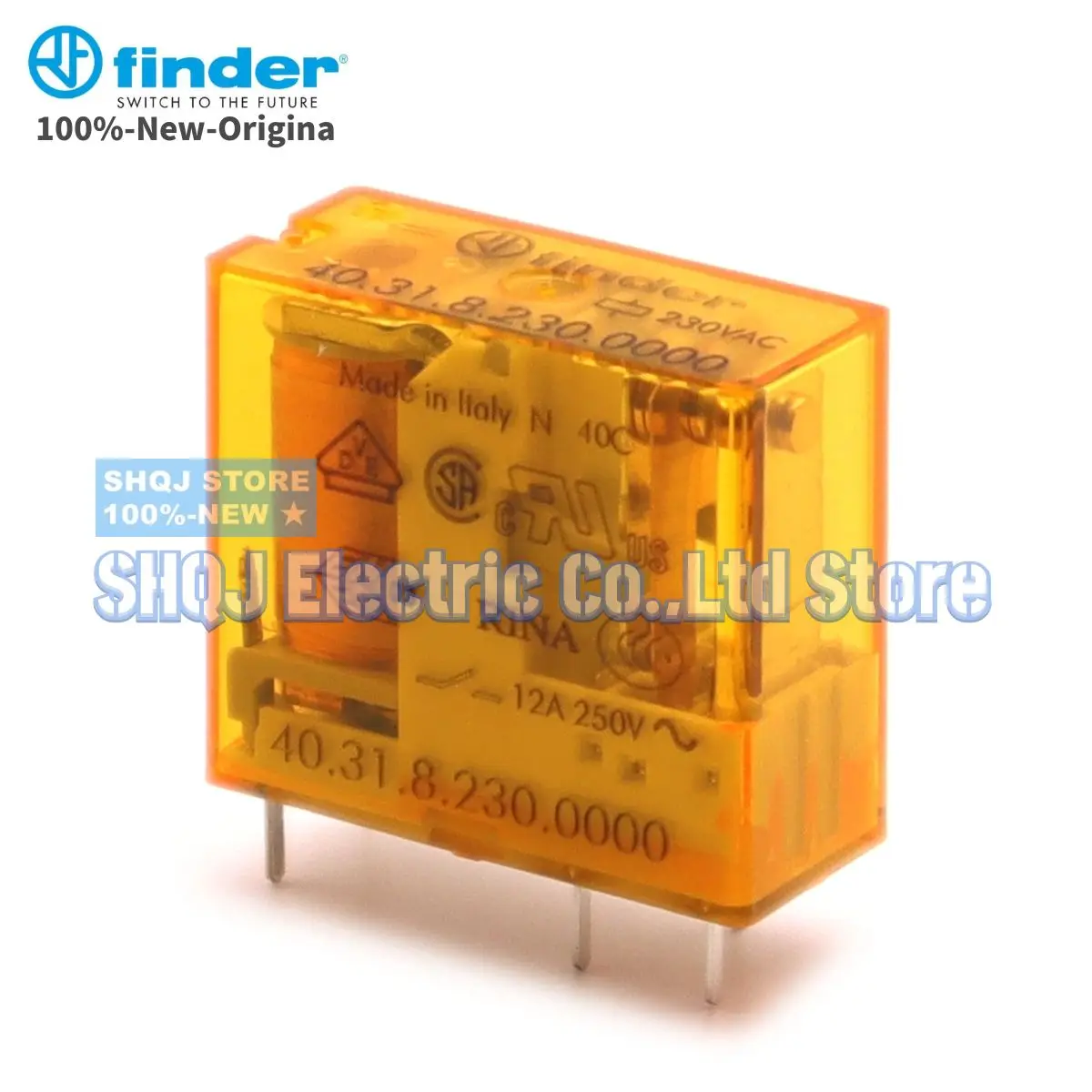 Finder 100-novo 40.31.8.230.0000 Relay Pcs 40.31 230vac 12a 250v 5pin 1co Original