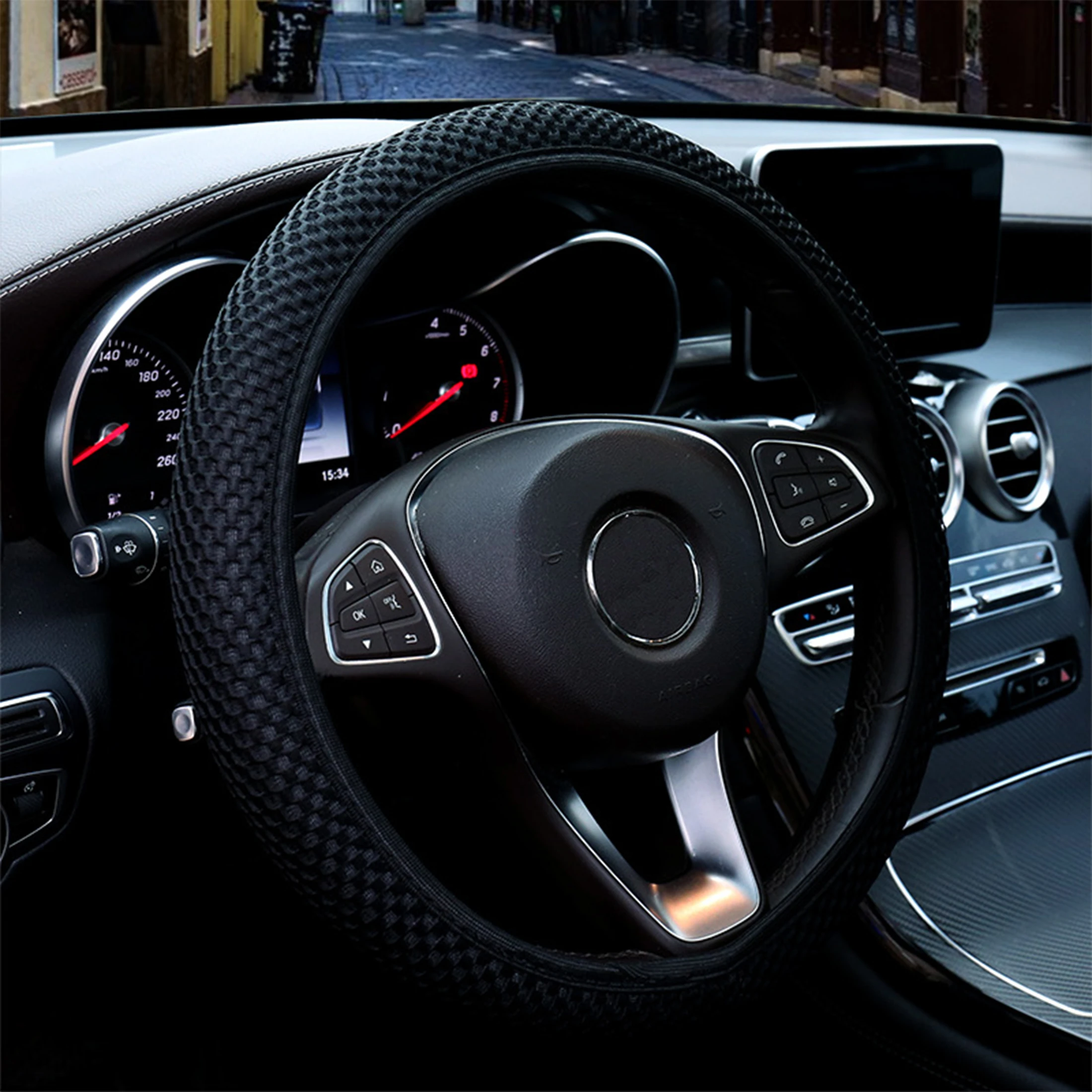 Steering Wheel Cover Four Seasons Universal Ice Silk Car
