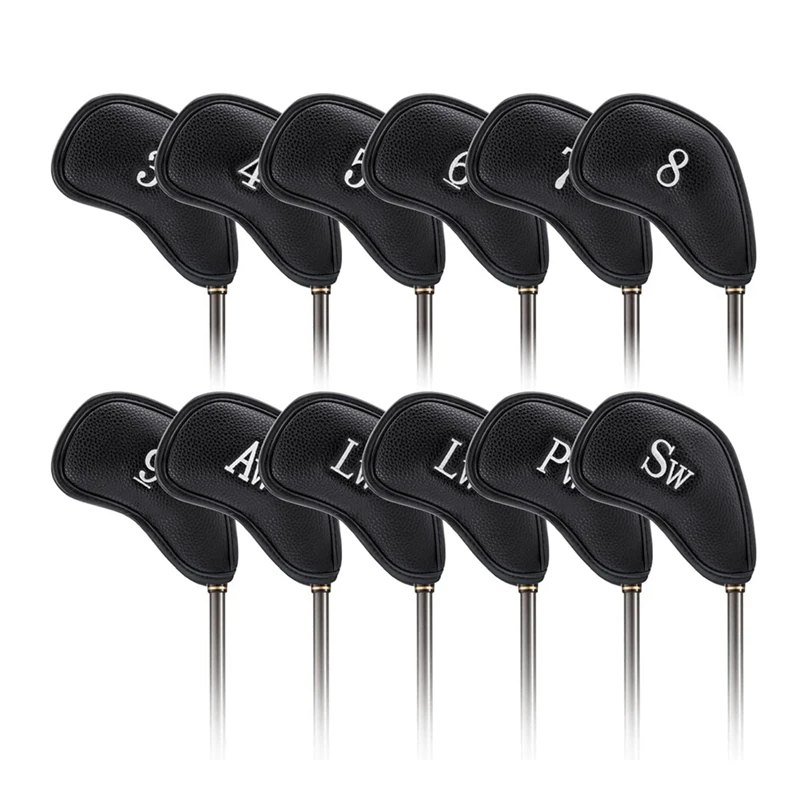 12pcs Golf Iron Head Covers,golf Head Covers, Durable Golf Club Head