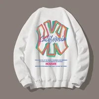 Style américain Style Baseball marque à la mode imprimé Cool Guy tenue hommes sweats haute rue pull décontracté 6