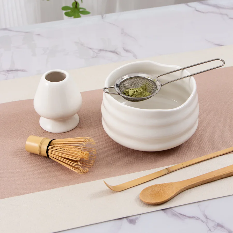 5pcs matcha blender set, Spotted day-style tea ware, perfect for beginners and enthusiasts of matcha, gift