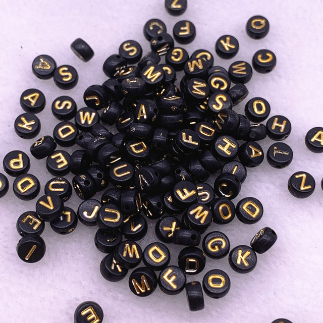 7x4mm Multicolour Oval Shape Letter Acrylic Loose Spacer Beads for Jewelry Making DIY Handmade Bracelet Accessories