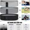 WOSWEIR-1 PC Elastic Rubber Bands Set for Women Men for Fitness Gym Home Resistance Booties Band Hip Circle Expander Workout 2