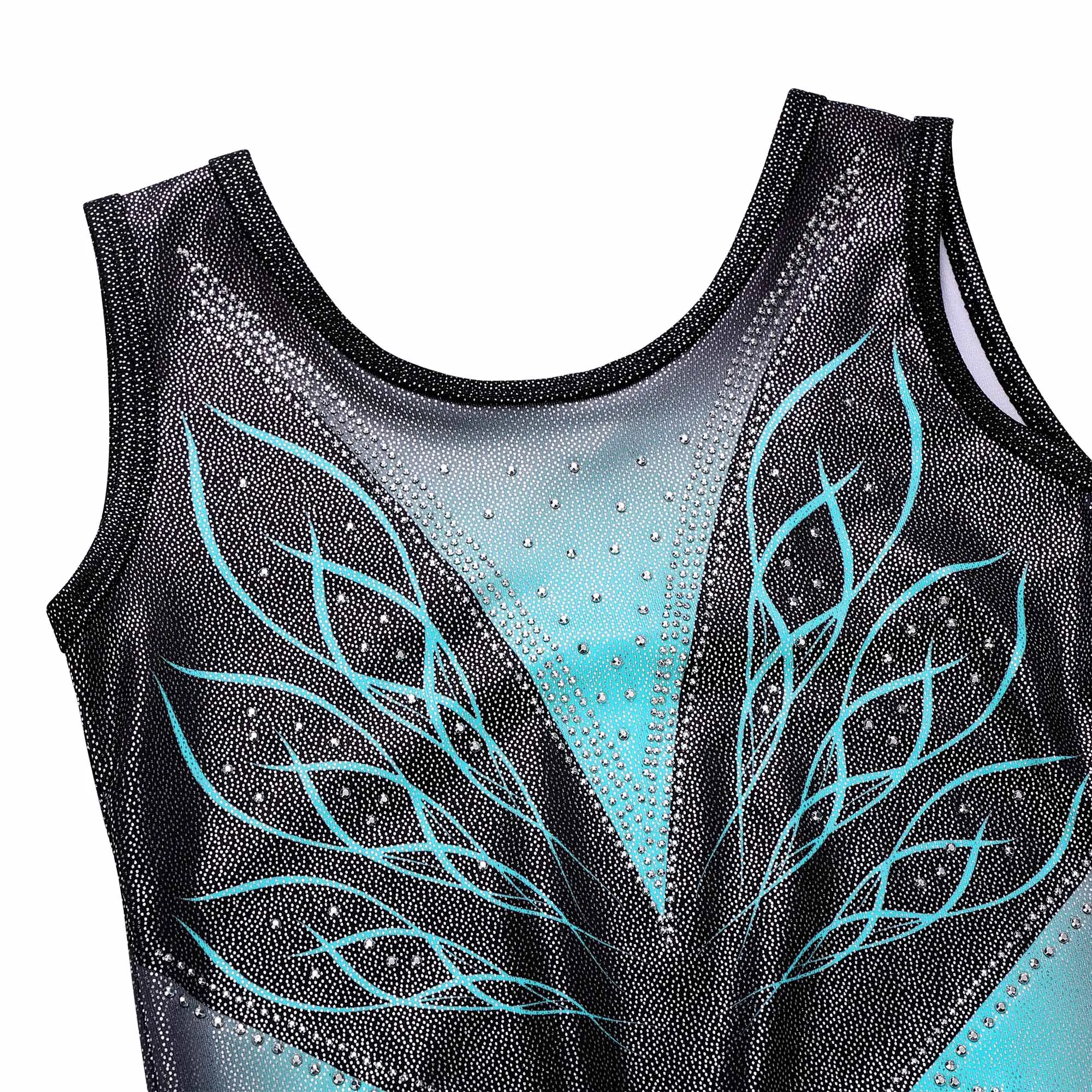 BAOHULU Girls Ballet Leotard Professional Gymnastics Leotard Practice Outfit Sleeveless Bodysuit Ballerina Performance Dancewear children dance leotards