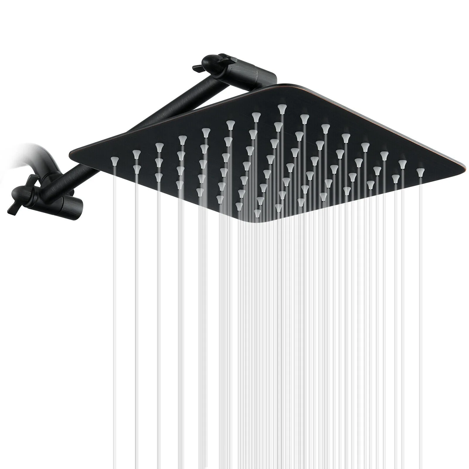 US New Rain Shower Head & 10 Adjustable Extension Arm Set-Oil Rubbed BAS1830-06