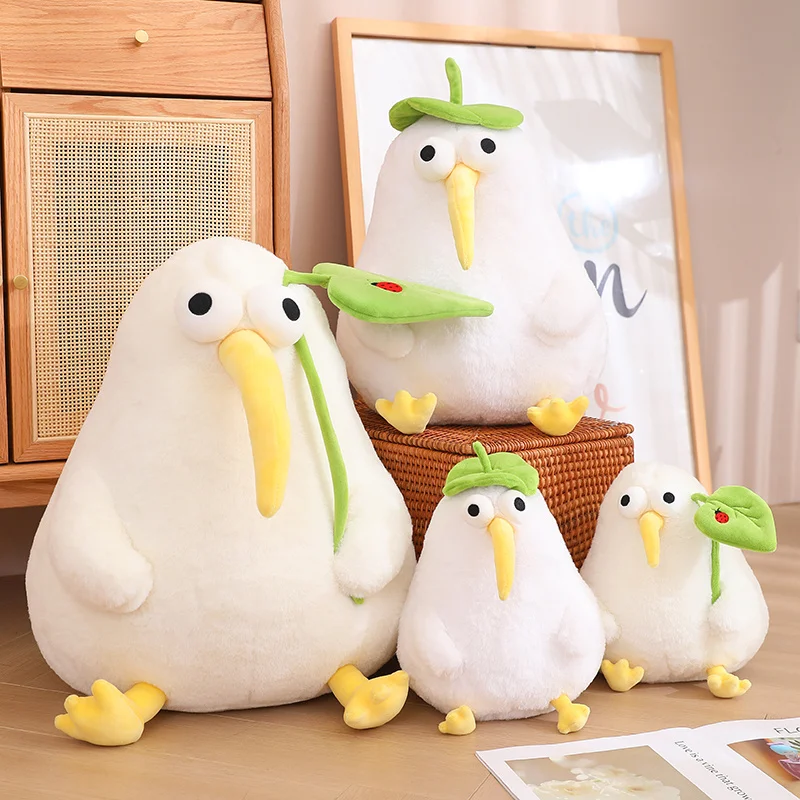 

25/40/50cm Cartoon Kiwi Bird Plush Toy Cute Stuffed Animlas Stupid Birds Plushies Throw Pillow Cushion Anime Soft Kids Toys Gift