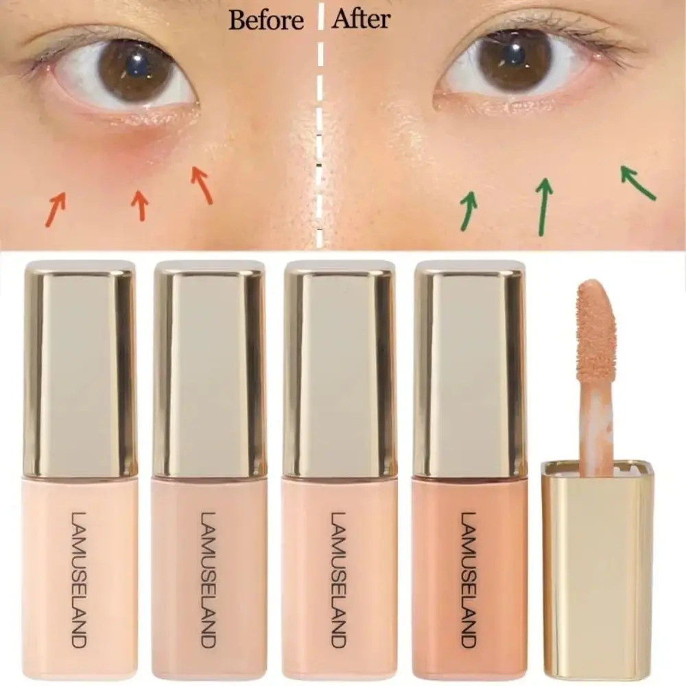 4 Colors Moisturizing Liquid Concealer 3.5g Invisible Pores Dark Circles Foundation Full Coverage Face Makeup Cosmetics_voghion.com