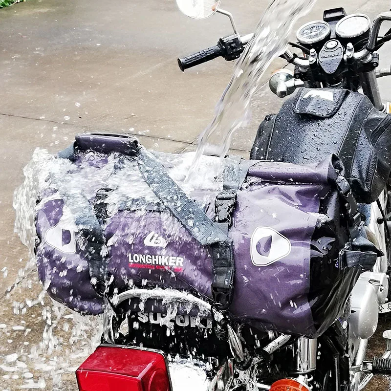 

40L/60L Motorcycle Waterproof Tail Bag Travel Outdoor Riding Bag Motorbike Luggage Backpack TPU Motorcycle Seat Bag
