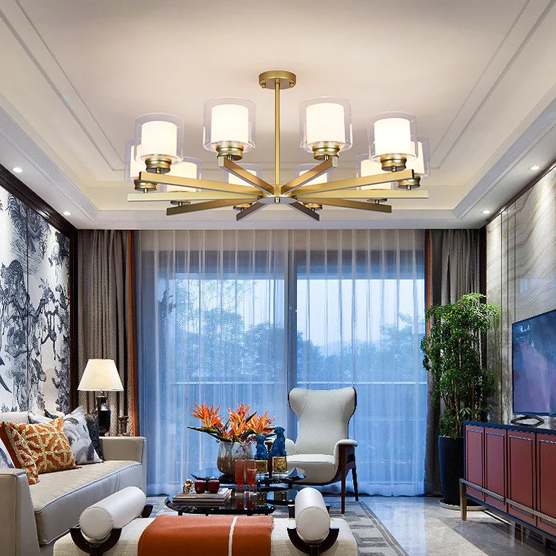 

European Style Decorative Led Ceiling Chandeliers for Living Room Bedroom Modern Simplicity Indoor Lighting Lamps