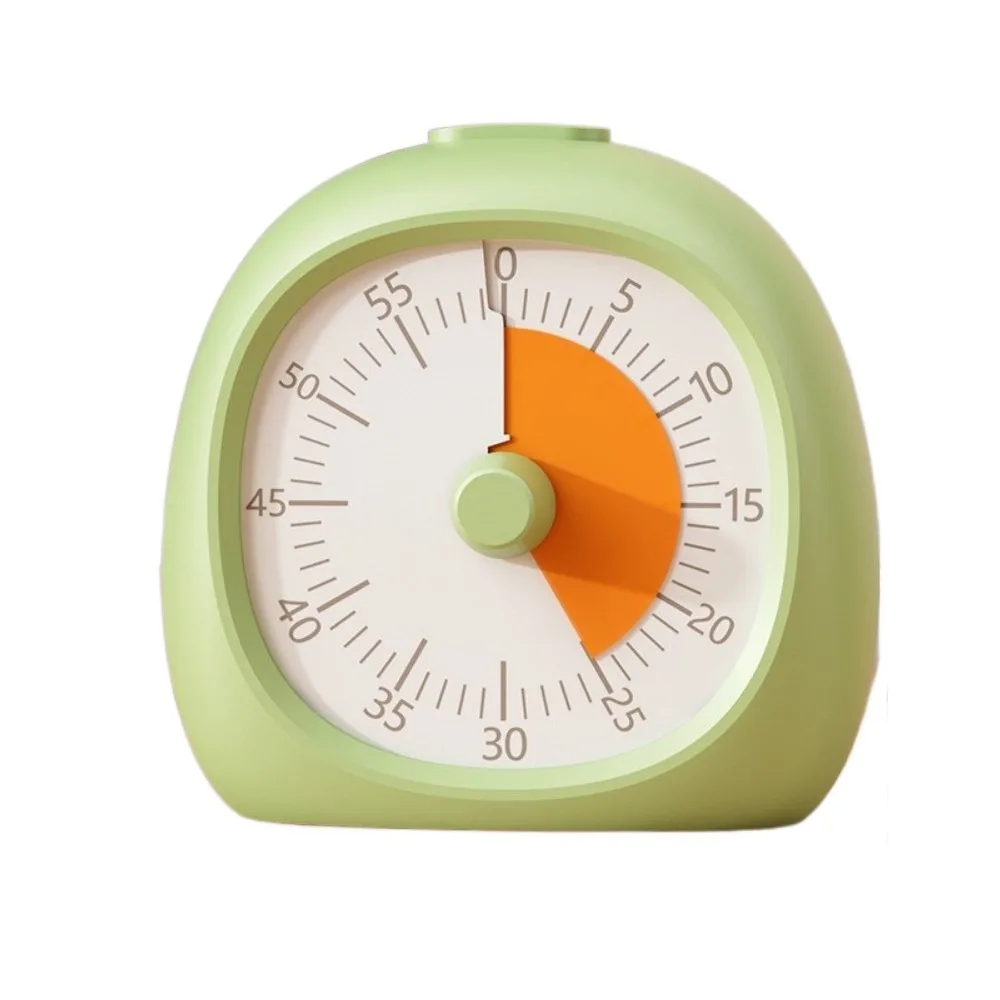 Tragbarer Visueller Timer aus Kunststoff 60-Minuten Geräuschloser Countdown-Timer Konzentrationshilfe Digitale Uhr Küchentimer