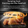 New 8L Stainless Steel Large-Capacity Air Fryer Household Visual Electric Oven Oil-Free Multifunctional Home Black White Green 2