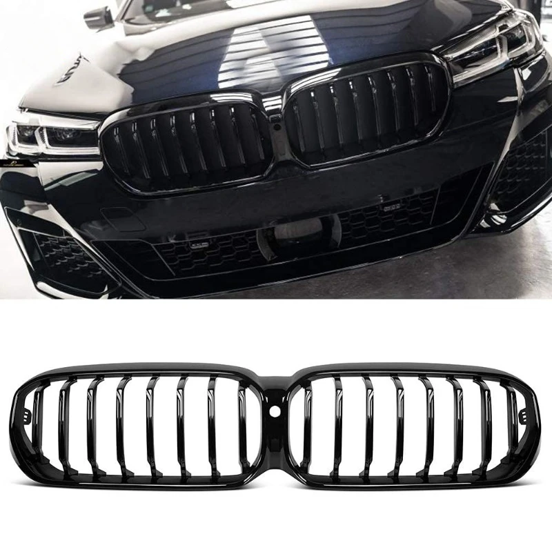 Glossy-Black-Front-Kidney-Grille-Grill-for-BMW-5-series-G30-G31-520i ...