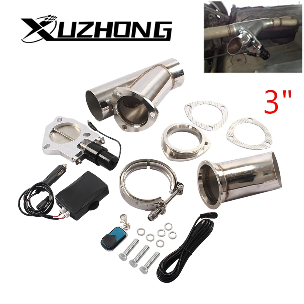 Electric Exhaust Cut out Dump Valve Header 3"/2.5"/2.25"/2" Electric