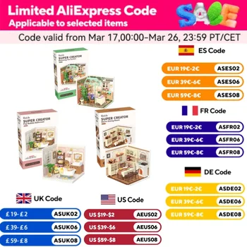 Robotime DIY Miniature Dollhouse Kit with Accessories Model Supply Store Kit with LED to Build Decent Birthday Gift 1