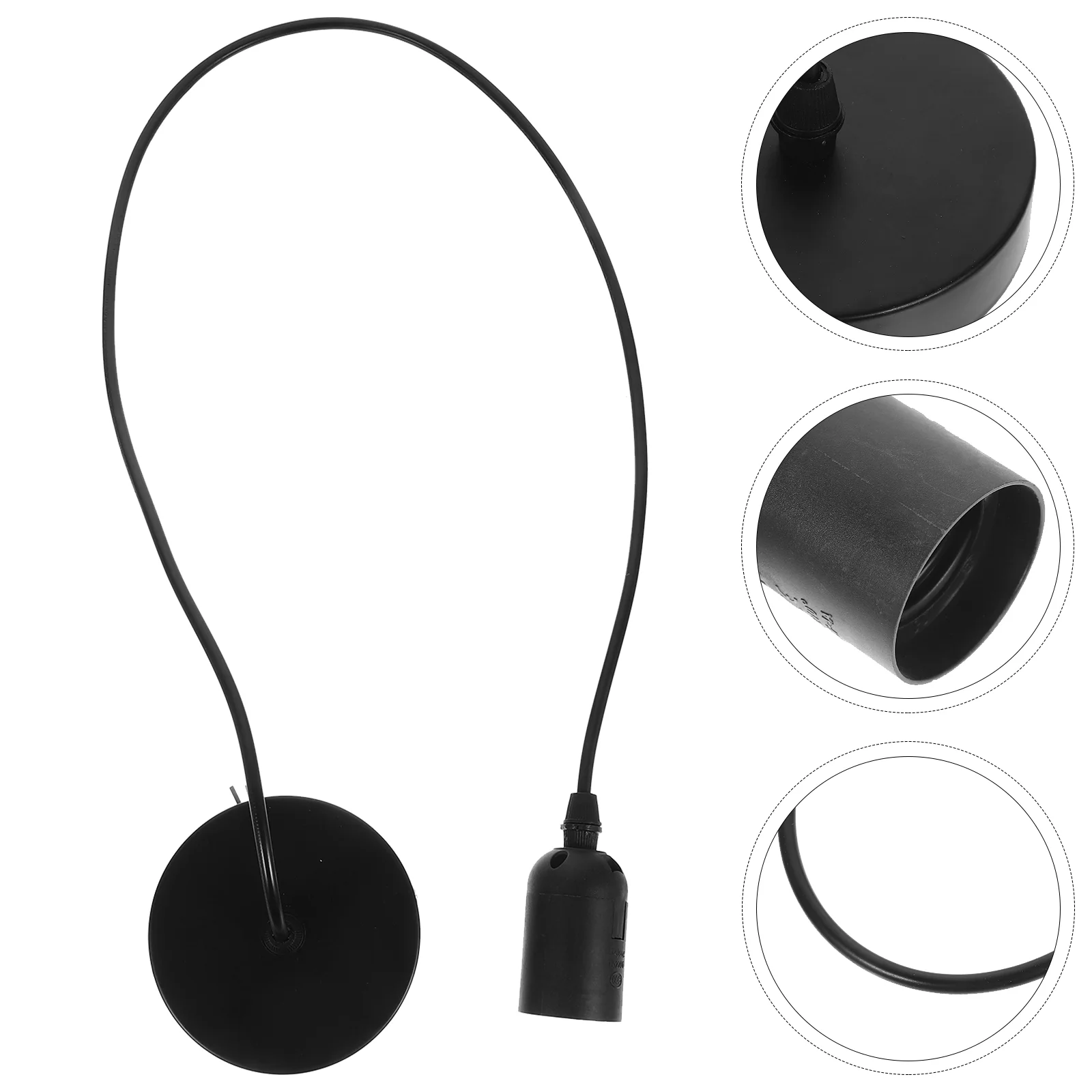 

Chandelier Hanging Wire Lamp Socket Light Adapter E27 Bulb Screw Holder Iron Ceiling Lights