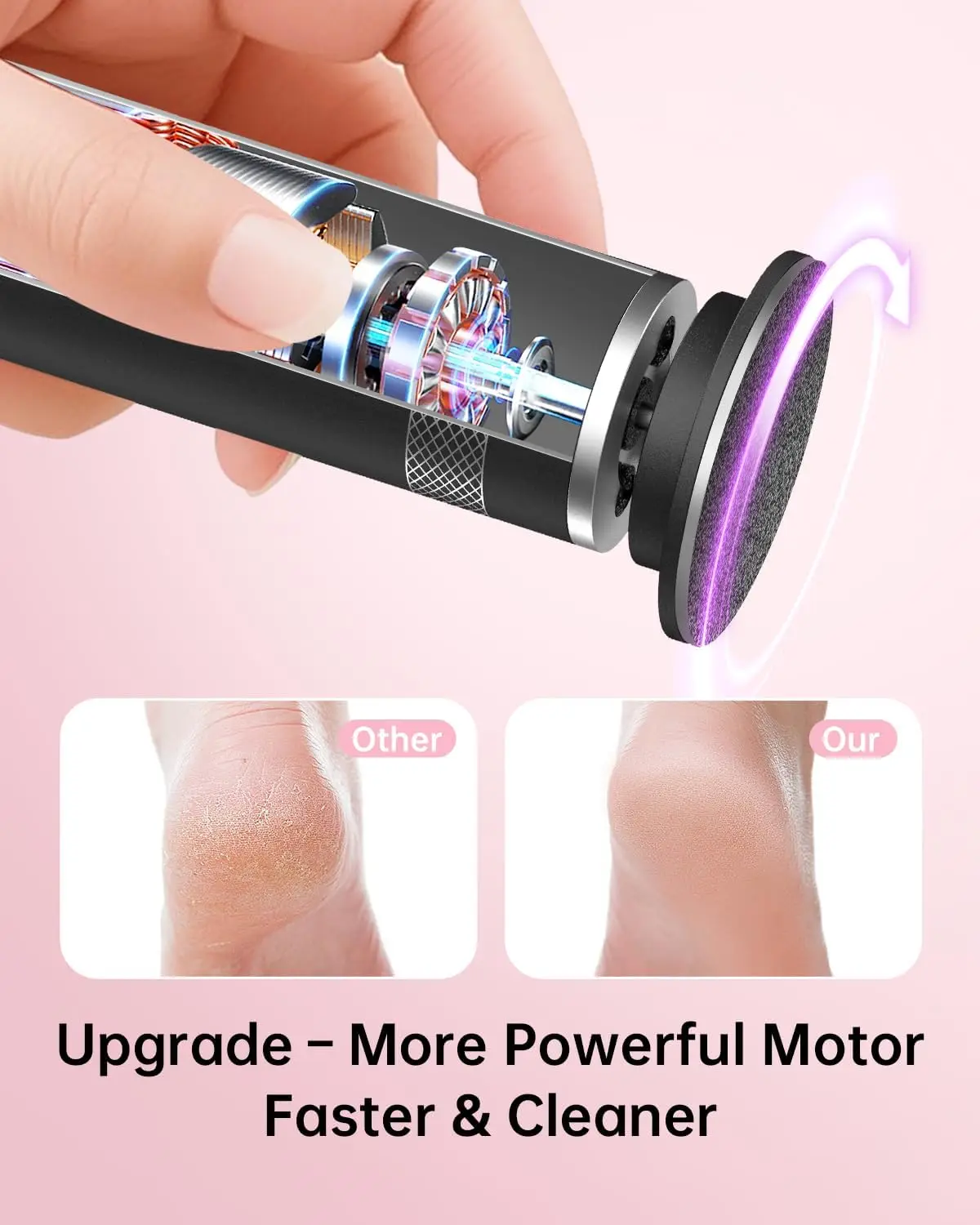 Electric Foot File For Cracked Skin And Callus Removal_voghion.com