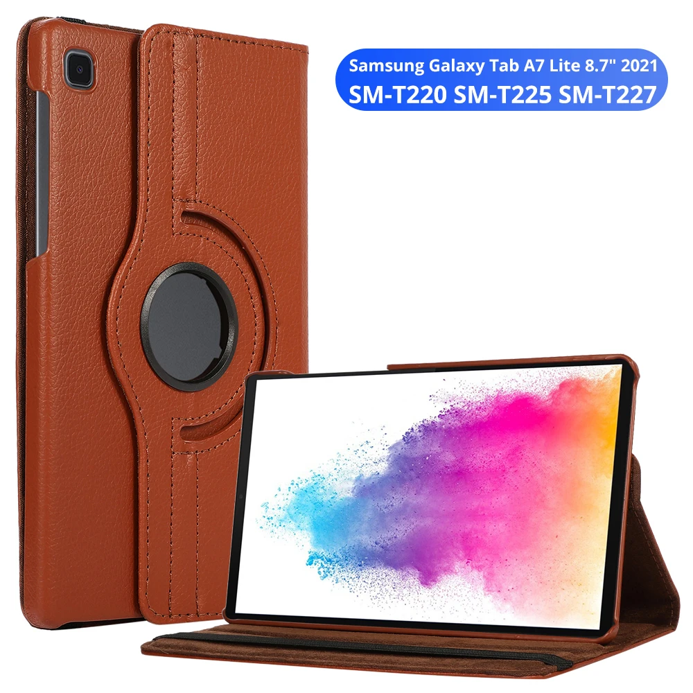 Per Samsung Galaxy Tab A7 Lite Custodia 8.7 "2021 Sm-T220 Sm-T225 Sm-T227 Cover Rotante Per Samsung Galaxy Tab A7 Lite Tablet Funda