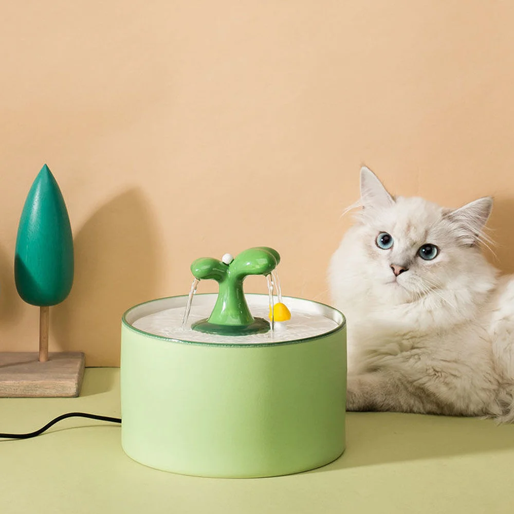 1L 1.5L Automatic Cat Water Fountain Electric Ceramic Pet Dispenser Dog Filter Drinker Drinking Feeder with Quiet Pump | Дом и сад