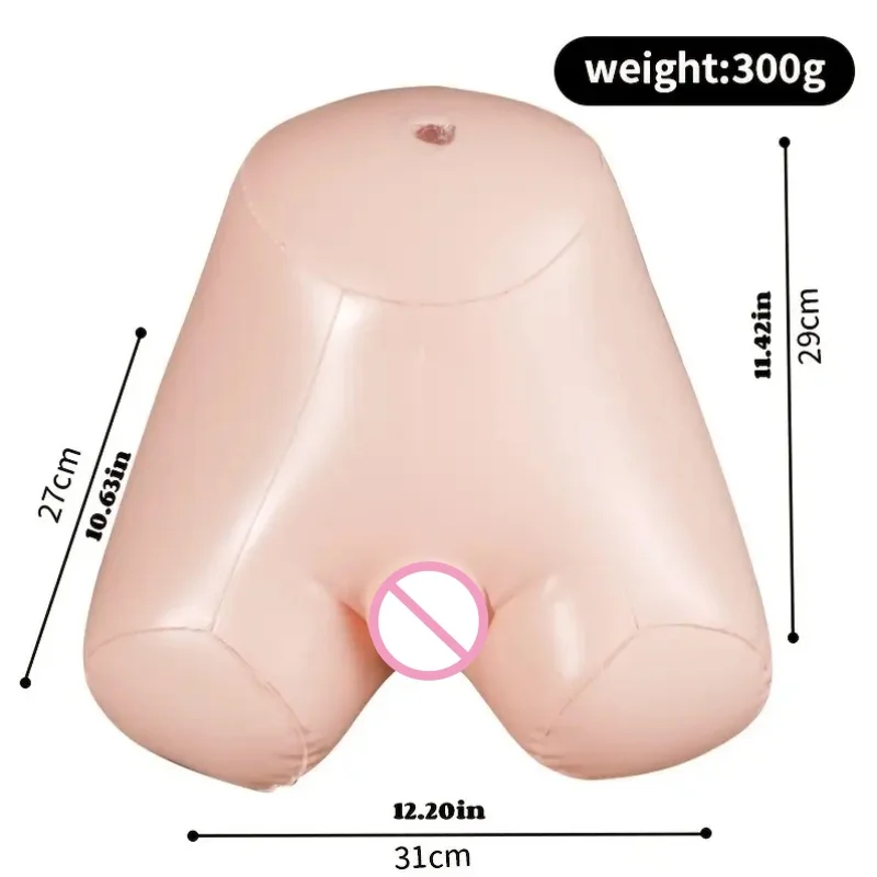 Inflatable Ass Cannon Holder Insertable Jet Cup Pillow Adult Erotic Masturbation Toys Male Sex Toys