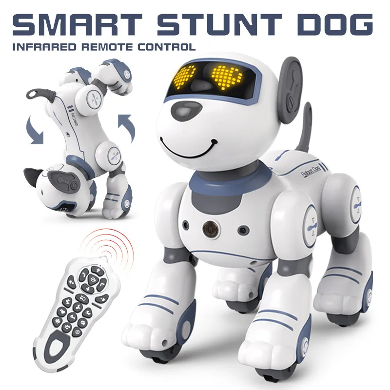 Emo Rc Robot Electronic Dog Stunt Dog Comando Vocale Programmabile Touch-Sense Music Song Robot Dog Per Giocattoli Per Bambini