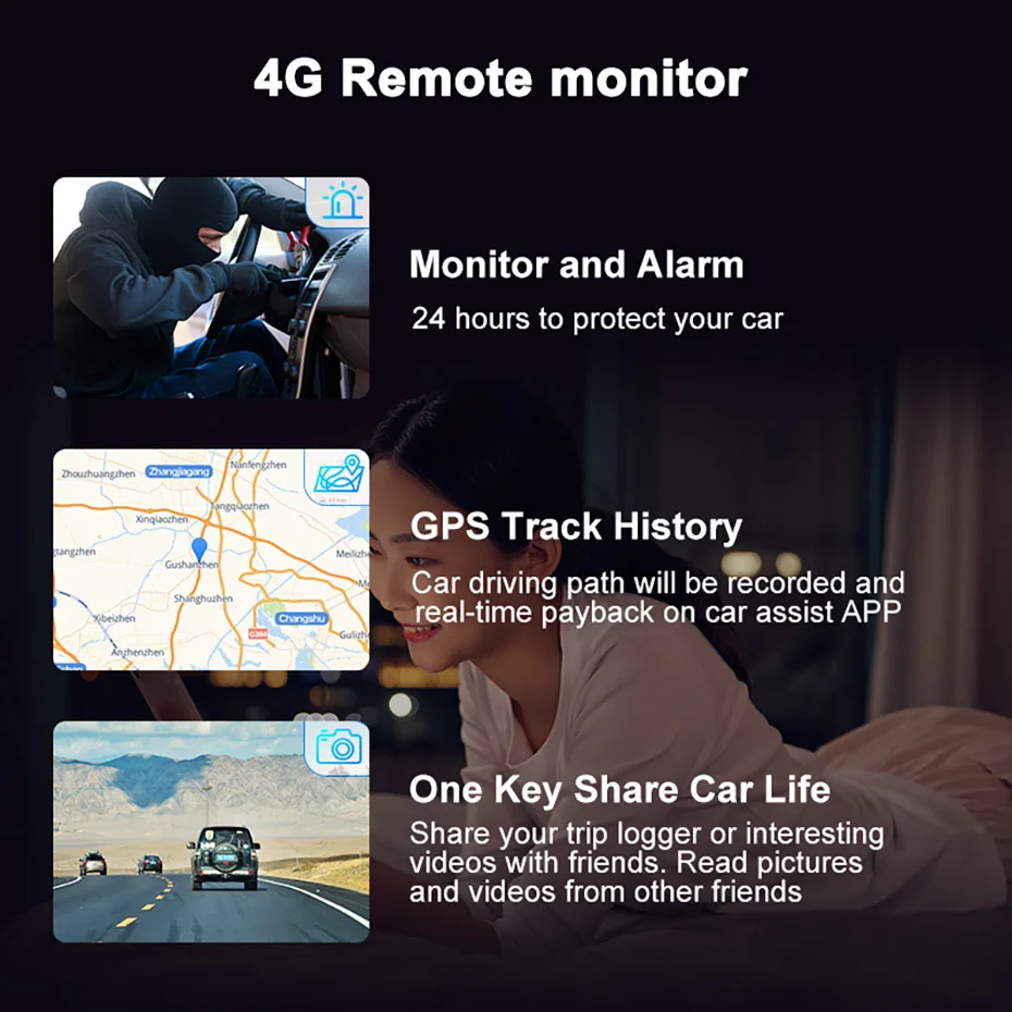 ڵ ̷ DVR, ȵ̵ 8.1, ADAS, GPS ׺̼, FHD 1080P  ķ,  ڴ, 2GB RAM, 32GB ROM, 11 ġ, 4G, 3 ī޶
