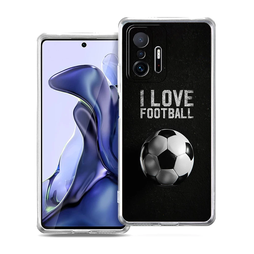 Transparent Soft Football Soccer Phone Case