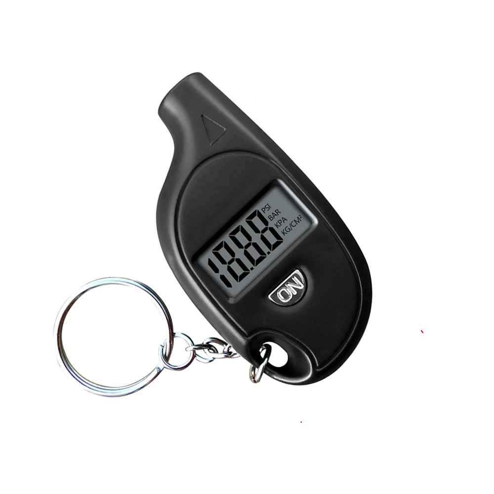 Portable Digital Car Tire Pressure Tester kit Auto Motorcycle 2-150 PSI Tyre Air monitor Gauge LCD Display Mini Keychain Design
