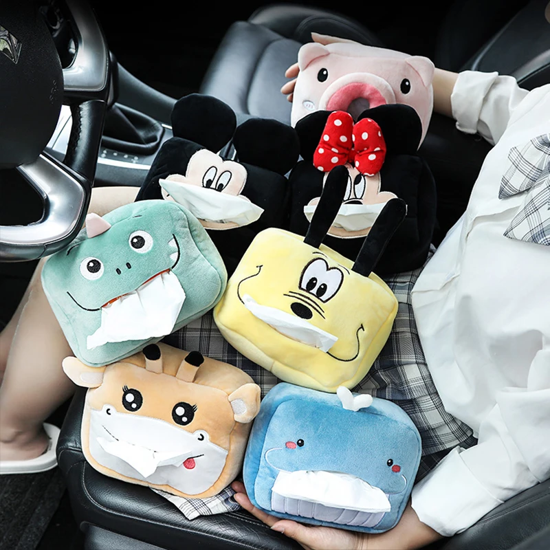 

Tissue Boxes Creative Tissue Box Soft Cartoon Paper Napkin Case Cute Animals Car Paper Boxes Lovely Napkin Holder for Car Seat