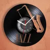 Jazz Musical Instrument Vinyl Record Wall Clock Musical Arts Saxophone Carved Album Music Record Clock Music Room Longplay Decor 4