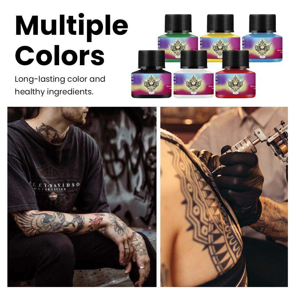 4/6/10/20pcs/Set Tattoo Ink 5ml Pigment Set Permanent Tattoo Body Art Ink Professional Beauty Makeup Supplies tattoo ink tattoo ink pigment tattoo ink kit